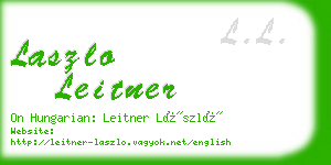 laszlo leitner business card